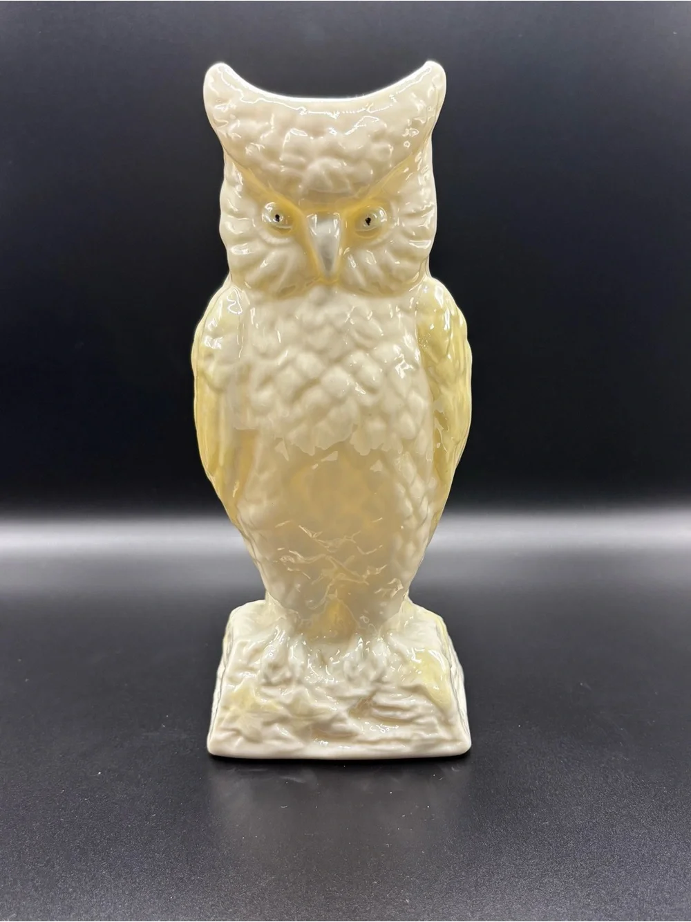 Vintage Irish Belleek Porcelain Owl Vase (1960s/1970s)